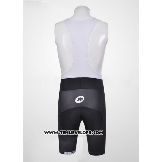 2011 Maillot Ciclismo Assos Blanc et Rouge Manches Courtes et Cuissard