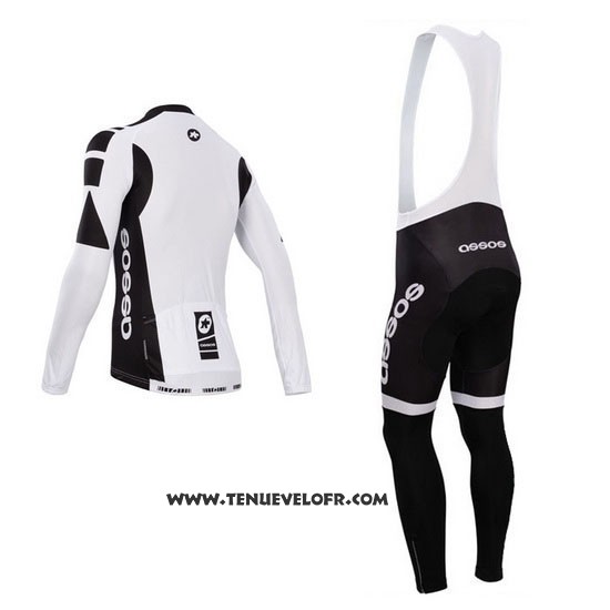 2014 Maillot Ciclismo Assos Blanc Manches Longues et Cuissard