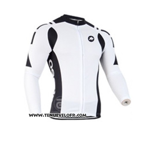 2014 Maillot Ciclismo Assos Blanc Manches Longues et Cuissard
