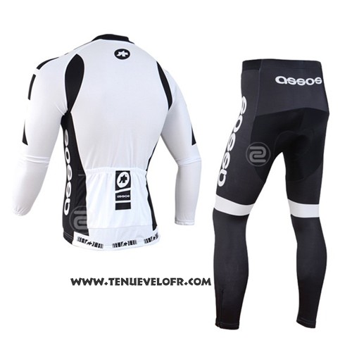 2014 Maillot Ciclismo Assos Blanc Manches Longues et Cuissard