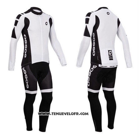 2014 Maillot Ciclismo Assos Blanc Manches Longues et Cuissard