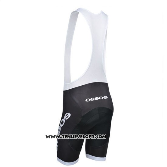 2014 Maillot Ciclismo Assos Blanc et Noir Manches Courtes et Cuissard