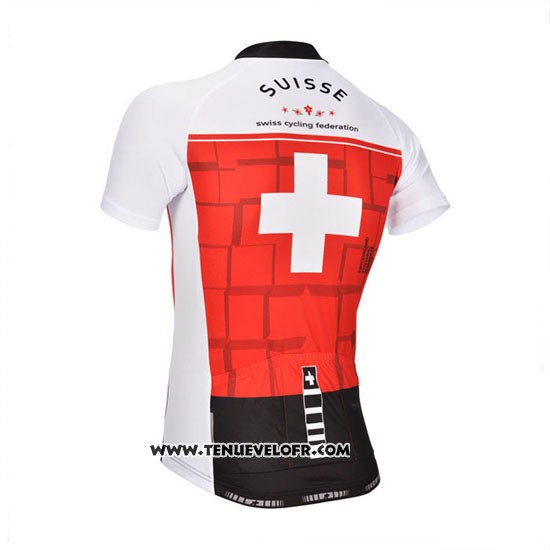 2014 Maillot Ciclismo Assos Blanc et Rouge Manches Courtes et Cuissard