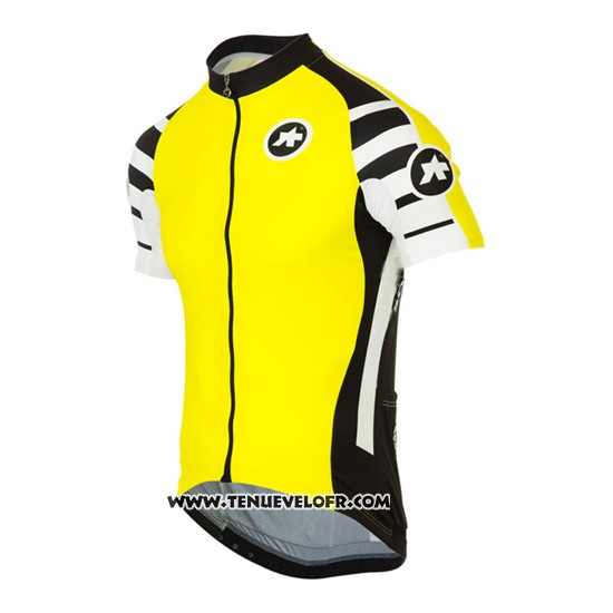 2016 Maillot Ciclismo Assos Jaune Manches Courtes et Cuissard