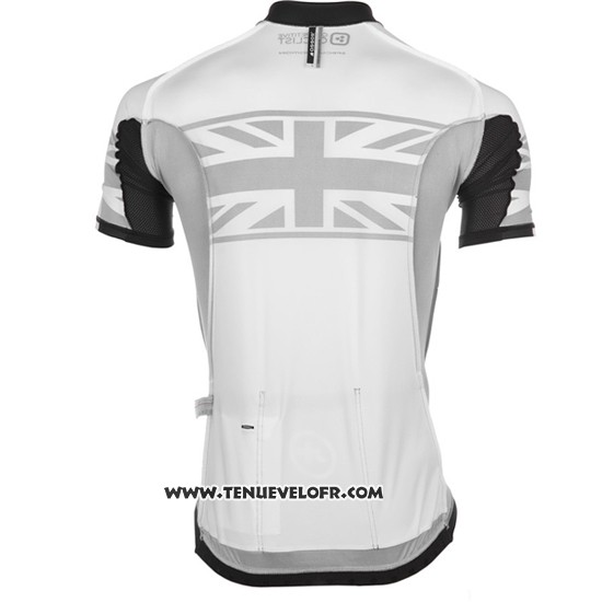 2016 Maillot Ciclismo Assos Jaune et Blanc Manches Courtes et Cuissard