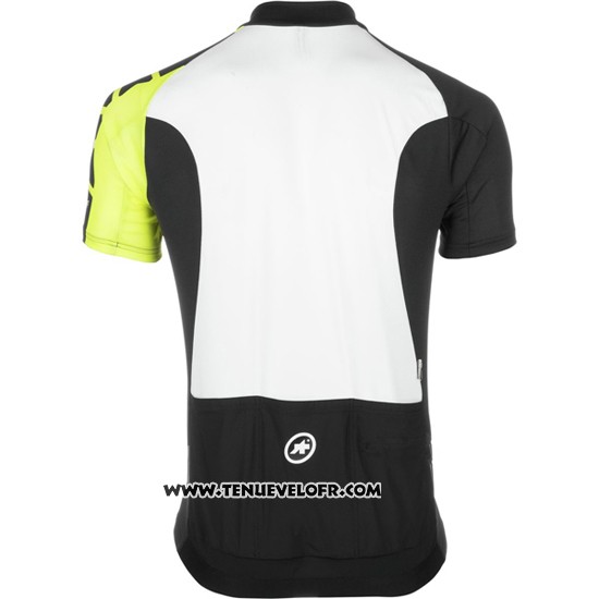 2016 Maillot Ciclismo Assos Noir et Jaune Manches Courtes et Cuissard