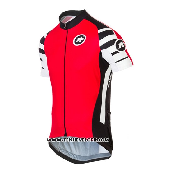 2016 Maillot Ciclismo Assos Rouge Manches Courtes et Cuissard