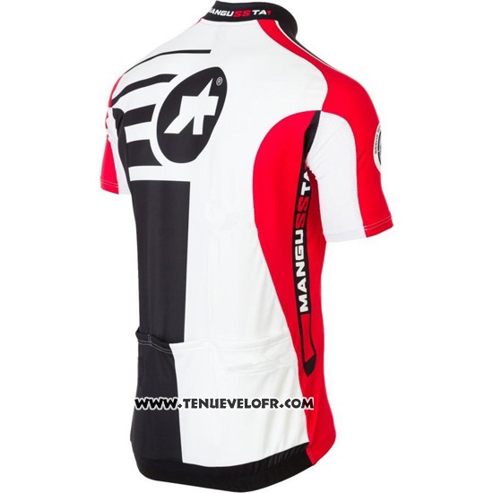 2016 Maillot Ciclismo Assos Rouge Manches Courtes et Cuissard