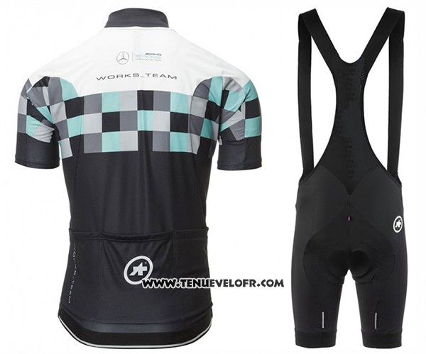2017 Maillot Ciclismo Assos Noir Manches Courtes et Cuissard