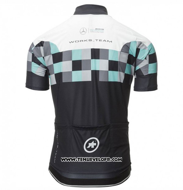 2017 Maillot Ciclismo Assos Noir Manches Courtes et Cuissard