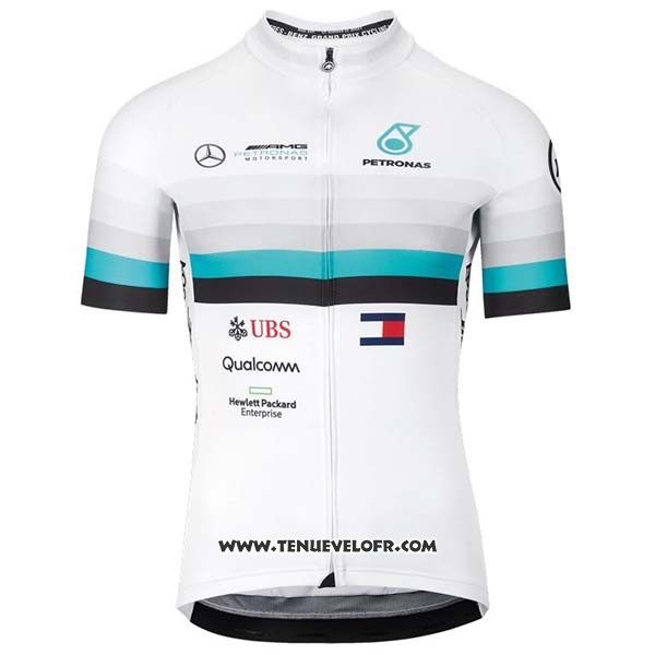 2020 Maillot Ciclismo Assos Blanc Bleu Noir Manches Courtes et Cuissard
