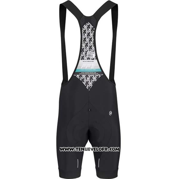 2020 Maillot Ciclismo Assos Blanc Bleu Noir Manches Courtes et Cuissard