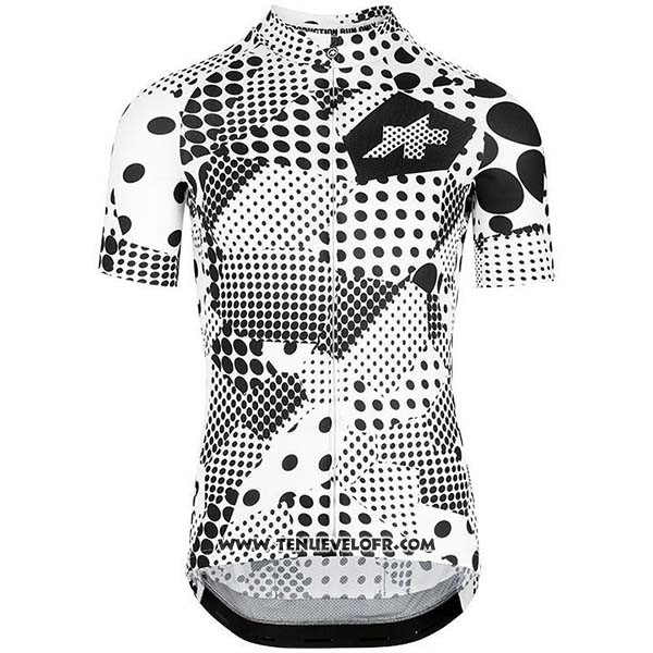 2020 Maillot Ciclismo Assos Erlkoenig Noir Blanc Manches Courtes et Cuissard