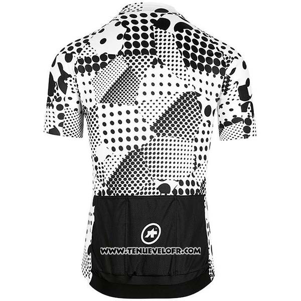 2020 Maillot Ciclismo Assos Erlkoenig Noir Blanc Manches Courtes et Cuissard