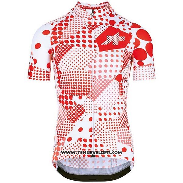 2020 Maillot Ciclismo Assos Erlkoenig Rouge Blanc Manches Courtes et Cuissard