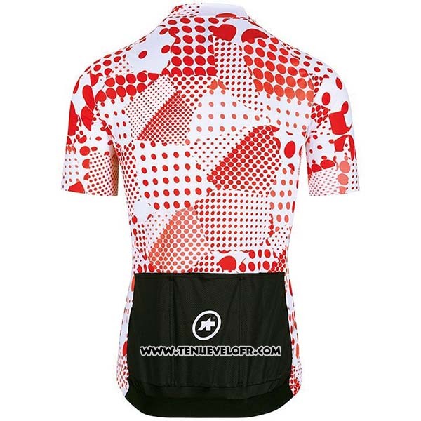 2020 Maillot Ciclismo Assos Erlkoenig Rouge Blanc Manches Courtes et Cuissard