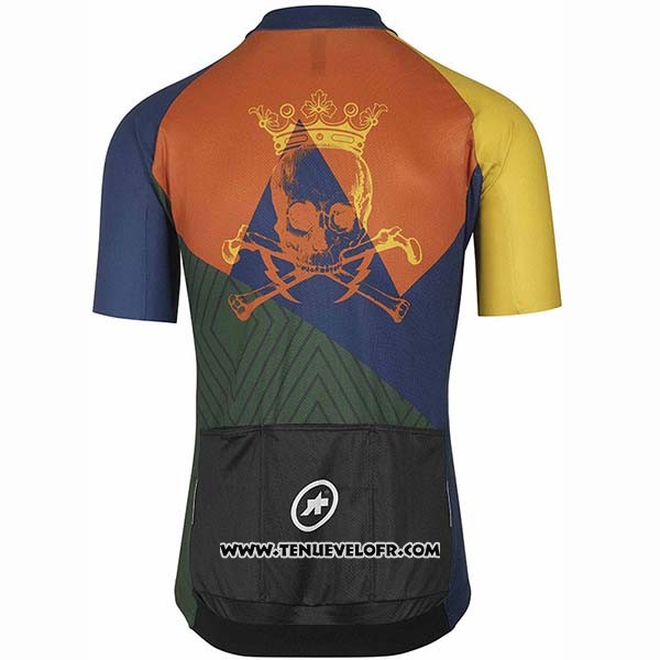 2020 Maillot Ciclismo Assos Fastlane Wyndymilla Jaune Vert Manches Courtes et Cuissard