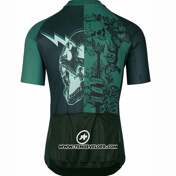 2020 Maillot Ciclismo Assos Fastlane Wyndymilla Vert Manches Courtes et Cuissard