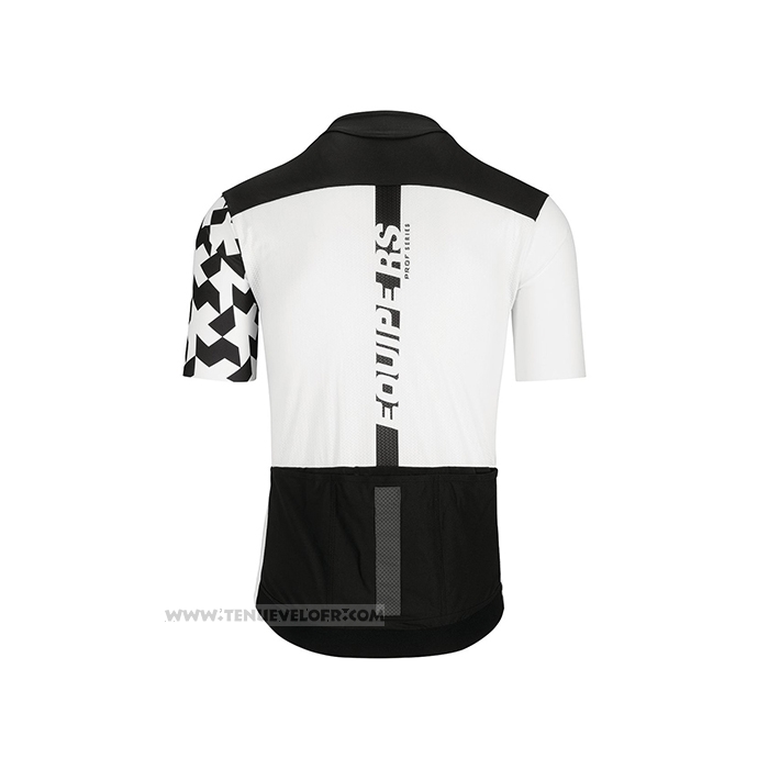 2021 Maillot Cyclisme Assos Blanc Noir Manches Courtes et Cuissard