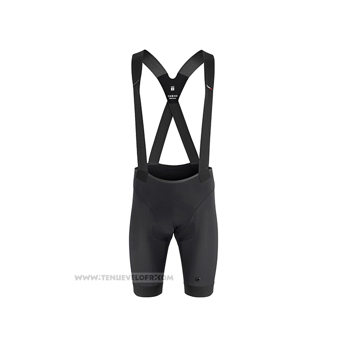 2021 Maillot Cyclisme Assos Noir Blanc Vert Manches Courtes et Cuissard