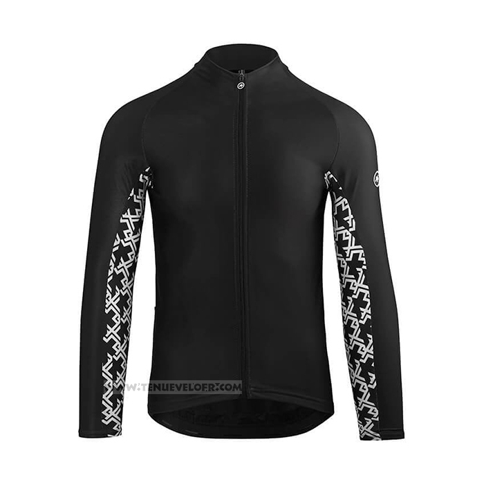 2021 Maillot Cyclisme Assos Noir Manches Longues et Cuissard