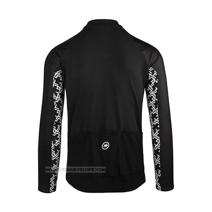 2021 Maillot Cyclisme Assos Noir Manches Longues et Cuissard