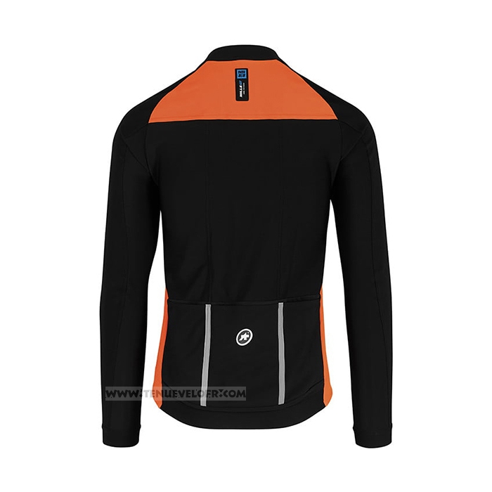 2021 Maillot Cyclisme Assos Orange Manches Longues et Cuissard