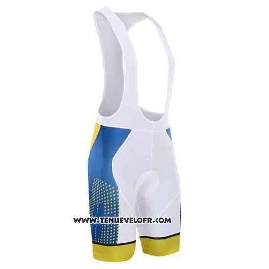 2015 Maillot Ciclismo Hincapie Bleu et Jaune Manches Courtes et Cuissard