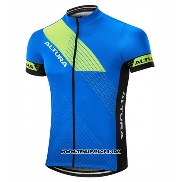 2017 Maillot Ciclismo Altura Sportive Bleu Manches Courtes et Cuissard