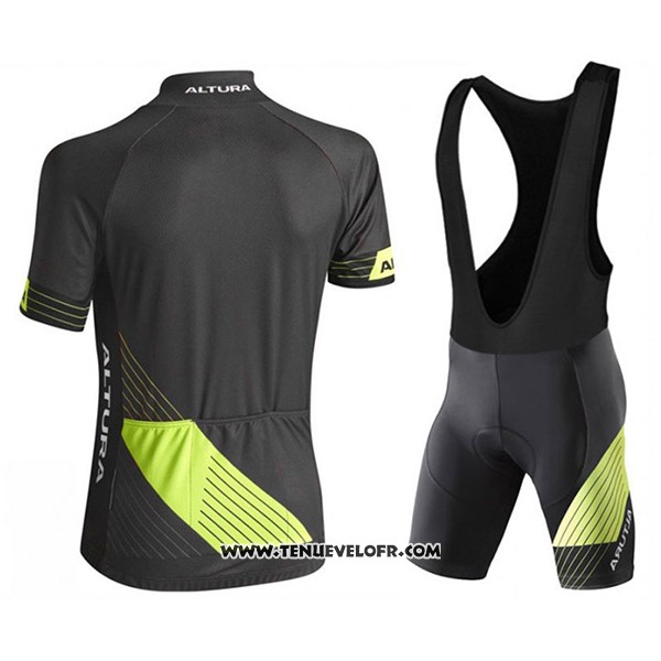 2017 Maillot Ciclismo Altura Sportive Noir Manches Courtes et Cuissard