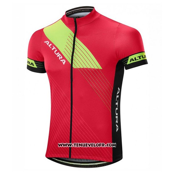 2017 Maillot Ciclismo Altura Sportive Rouge Manches Courtes et Cuissard