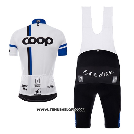 2017 Maillot Ciclismo Coop Blanc Manches Courtes et Cuissard
