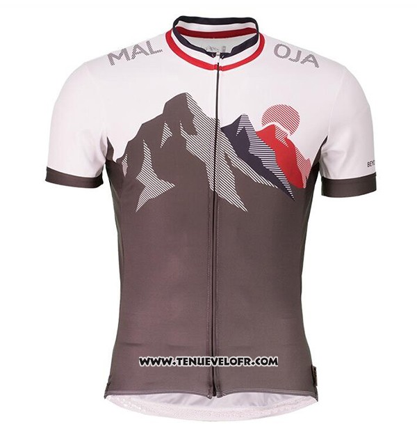 2017 Maillot Ciclismo Maloja Marron Manches Courtes et Cuissard