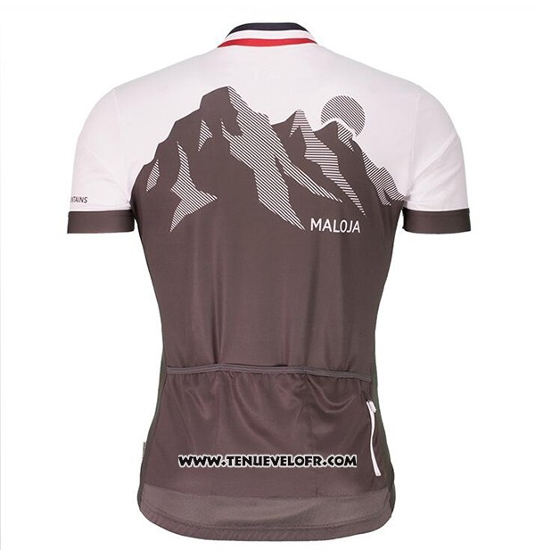 2017 Maillot Ciclismo Maloja Marron Manches Courtes et Cuissard
