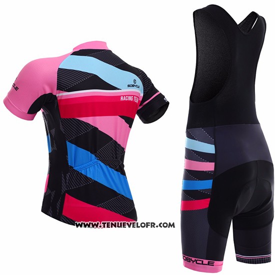 2017 Maillot Ciclismo Sobycle Noir Manches Courtes et Cuissard