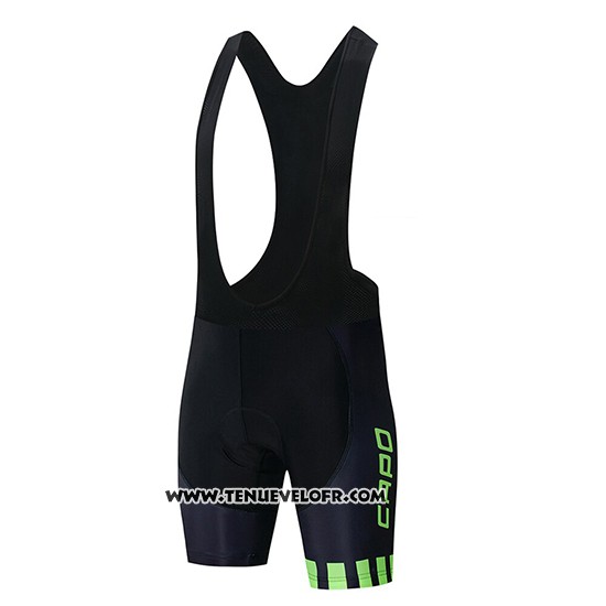 2018 Maillot Ciclismo Capo Noir Vert Manches Courtes et Cuissard