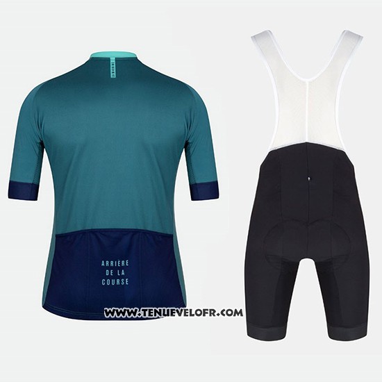 2018 Maillot Ciclismo Tete DE La Course Vert Bleu Manches Courtes et Cuissard