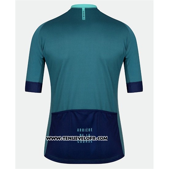 2018 Maillot Ciclismo Tete DE La Course Vert Bleu Manches Courtes et Cuissard