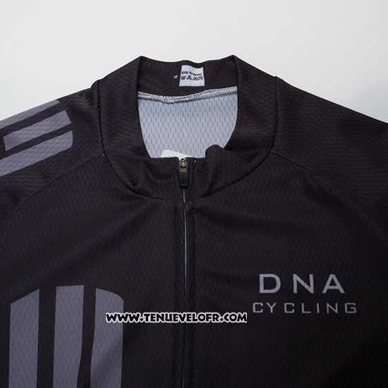 2019 Maillot Ciclismo DNA Noir Manches Courtes et Cuissard