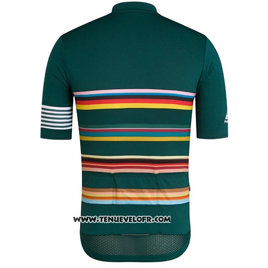 2019 Maillot Ciclismo RCC Paul Smith Vert Manches Courtes et Cuissard