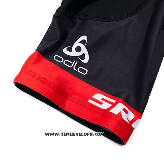 2019 Maillot Ciclismo Sram Noir Vert Manches Courtes et Cuissard