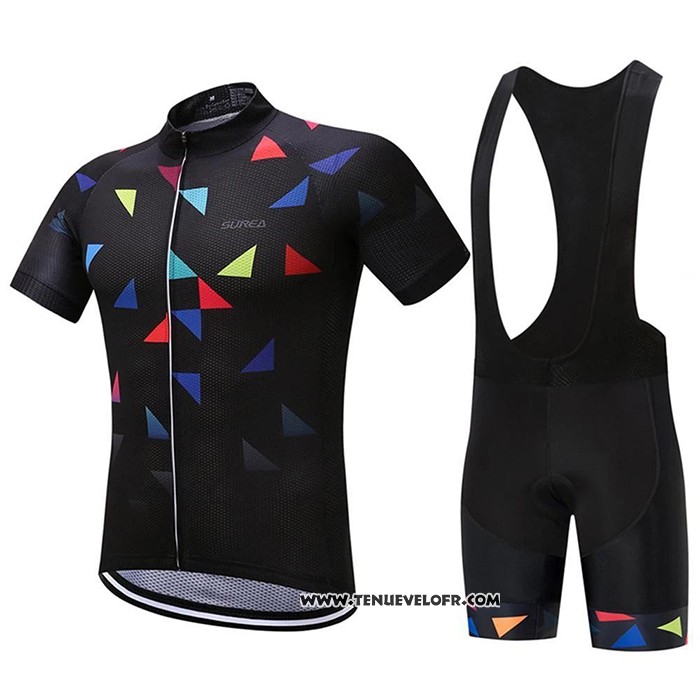 2020 Maillot Ciclismo Algrita Noir Manches Courtes et Cuissard