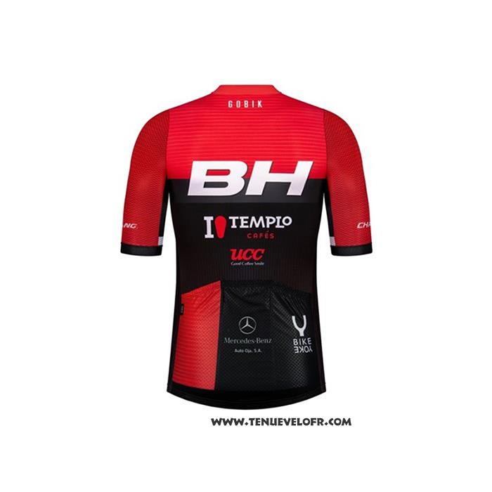 2020 Maillot Ciclismo BH Templo Cafes UCC Noir Rouge Manches Courtes et Cuissard