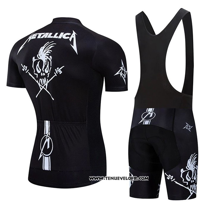 2020 Maillot Ciclismo James Noir Manches Courtes et Cuissard