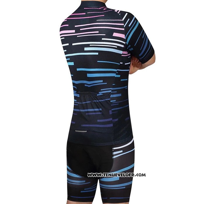2020 Maillot Ciclismo Octos Bleu Manches Courtes et Cuissard