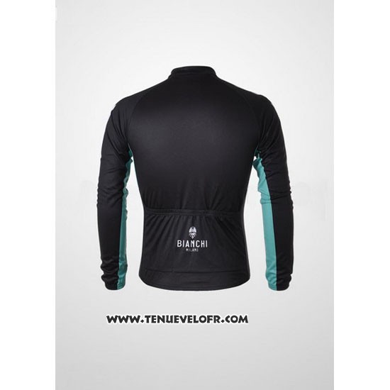 2010 Maillot Ciclismo Bianchi Noir Manches Longues et Cuissard