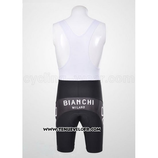 2011 Maillot Ciclismo Bianchi Noir Manches Courtes et Cuissard
