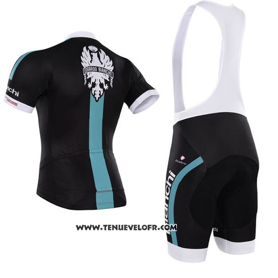 2015 Maillot Ciclismo Bardiani Noir et Bleu Manches Courtes et Cuissard
