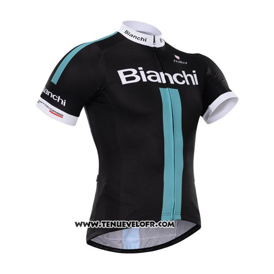 2015 Maillot Ciclismo Bardiani Noir et Bleu Manches Courtes et Cuissard