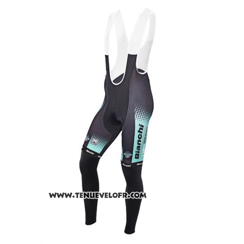 2016 Maillot Ciclismo Bianchi MTB Ml Noir et Vert Manches Longues et Cuissard